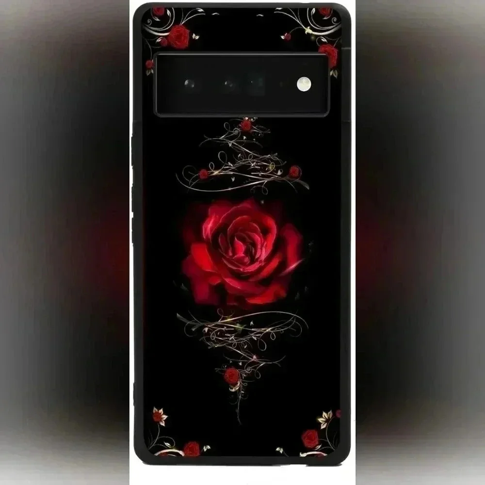 Google Pixel 6 Pro Case-Red Rose (NWT)